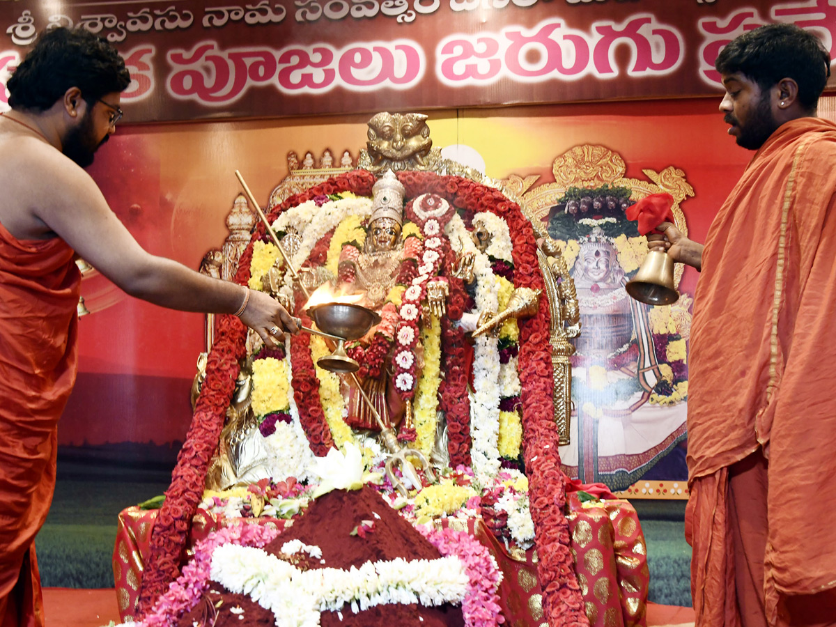 Mahishasura Mardini Alankaram Day 9 In Vijayawada Dasara Navaratri 2025 Photos1