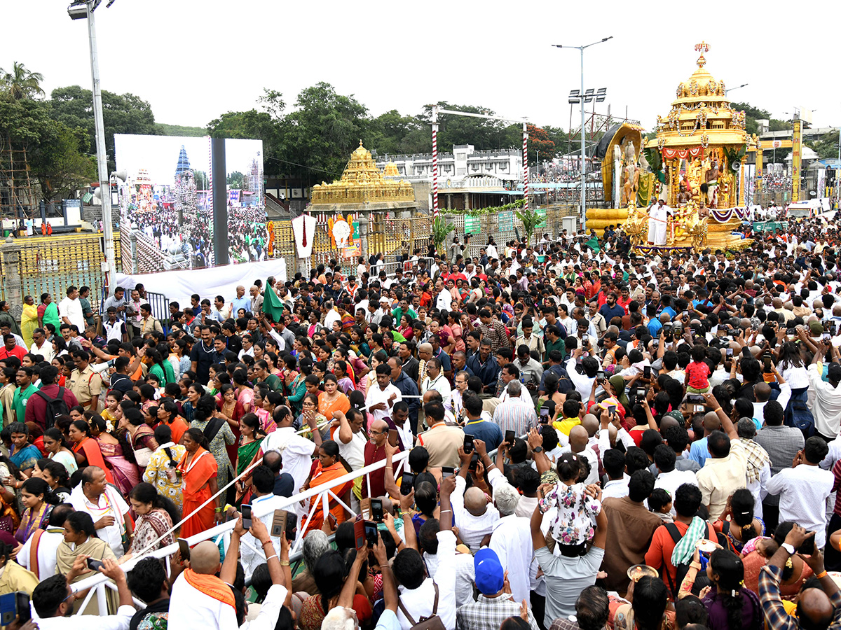 Tirumala Brahmotsavams 2025 at Swarna Ratham Photos12