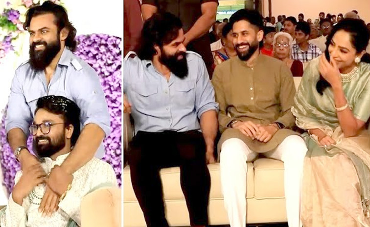 Naga Chaitanya and Sobhita Dhulipala Attend Karthik Varma Engagement Photos3