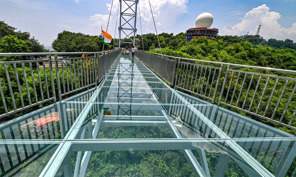 India Longest Glass Bridge in Vizag Photos Goes Viral10