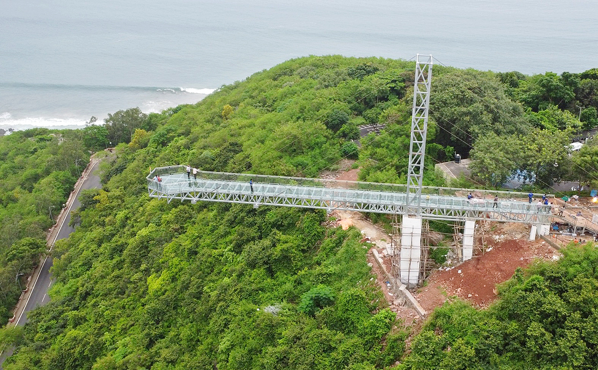 India Longest Glass Bridge in Vizag Photos Goes Viral4