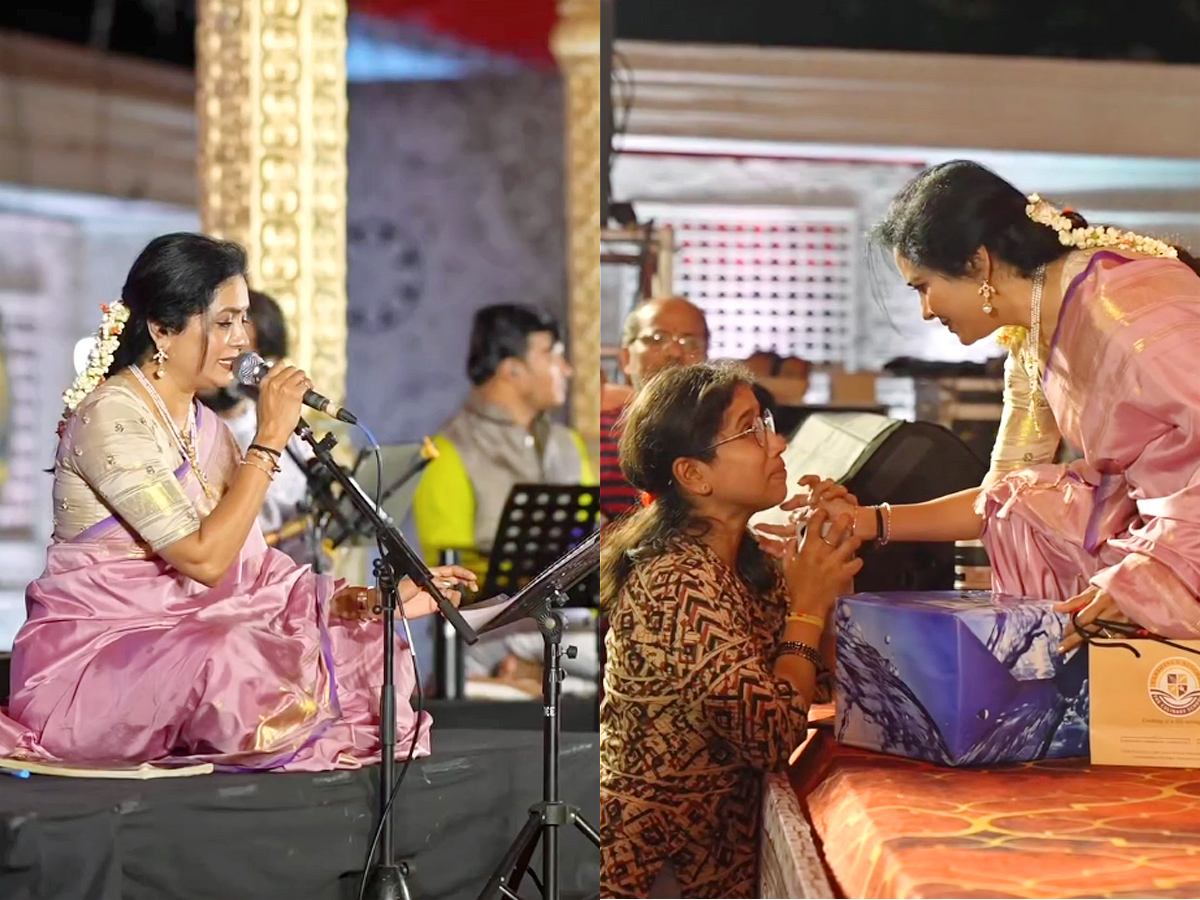 Singer Sunitha At The Bengaluru Ganesh Festival Photos1