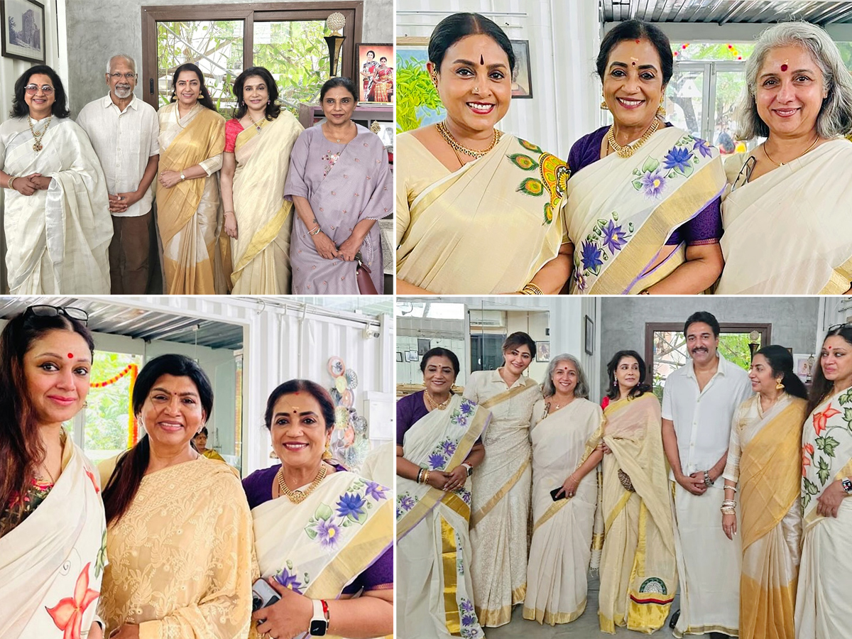 Onam festival celebrations in Suhasini Maniratnam house1