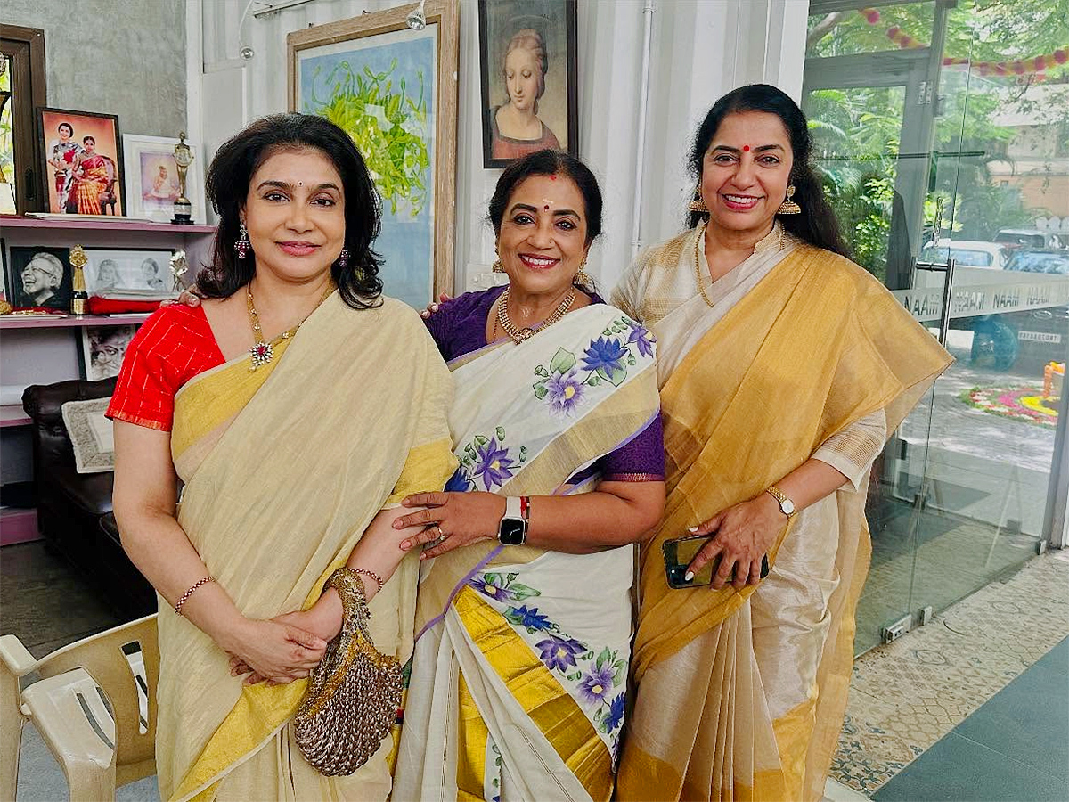 Onam festival celebrations in Suhasini Maniratnam house2