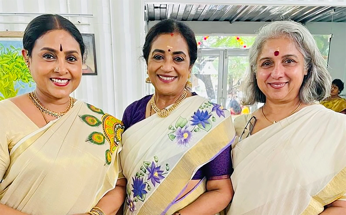 Onam festival celebrations in Suhasini Maniratnam house4