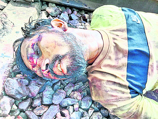 రైలు ఢీ కొని గుర్తు తెలియని వ్యక్తి మృతి2