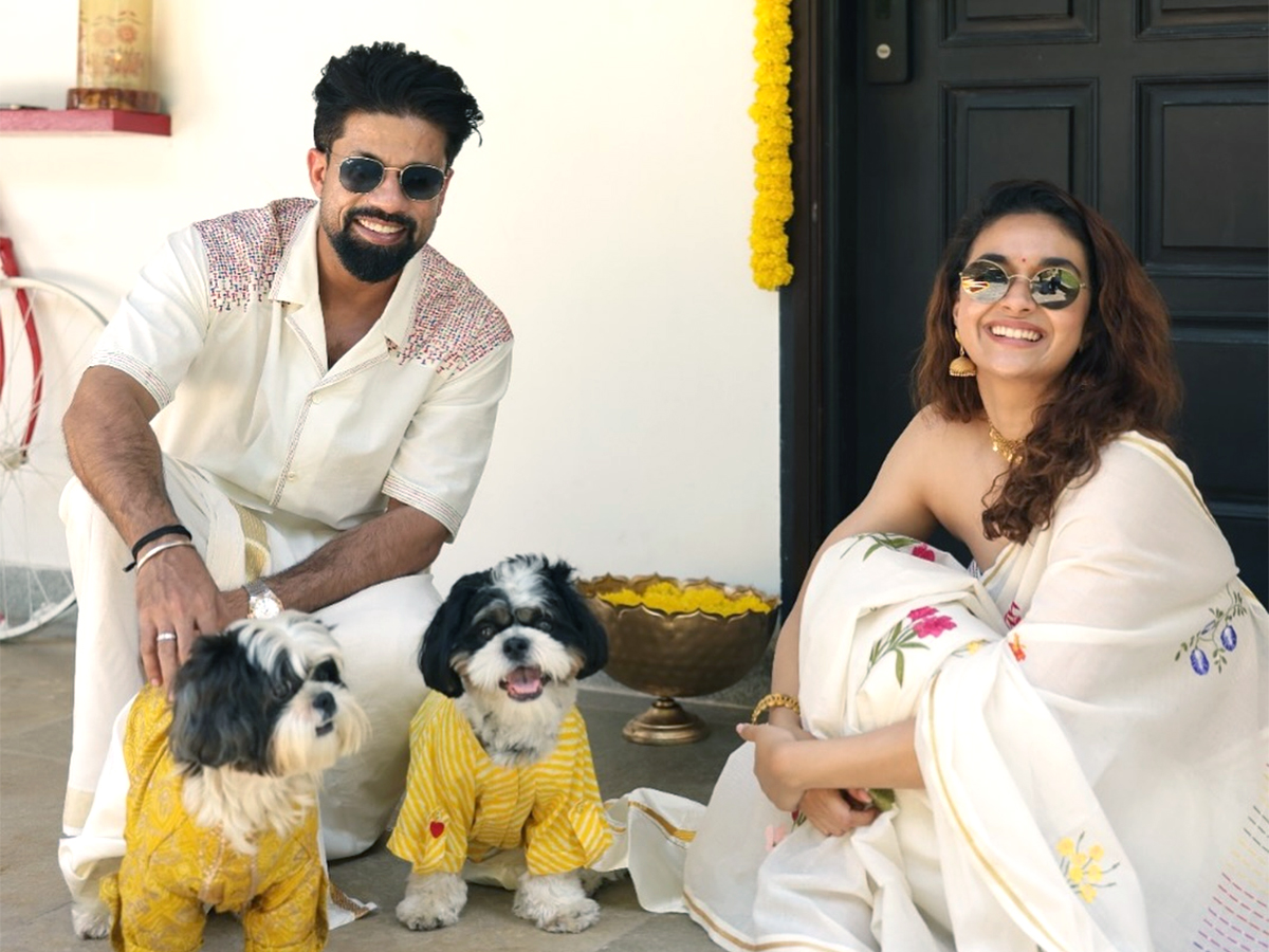 Actress Keerthy Suresh Onam Celebrations Photos1