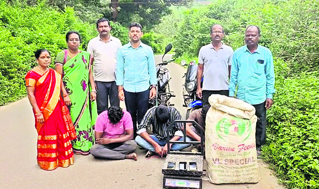 34 కిలోల గంజాయి స్వాధీనం
1