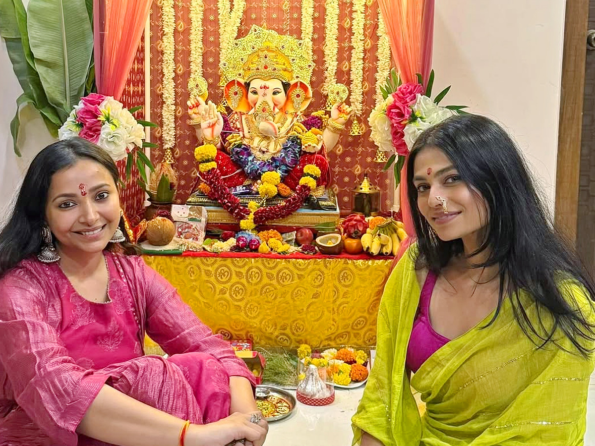 May Vinayaka come soon Next year.. Actress Shweta Basu Prasad Shared Post On Social Media Photos2