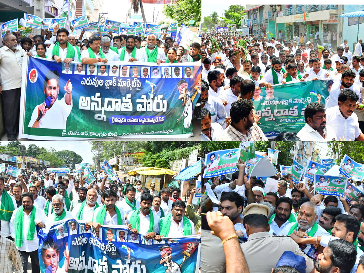 Andhra Pradesh State Wide Annadata Poru Protests Photos1