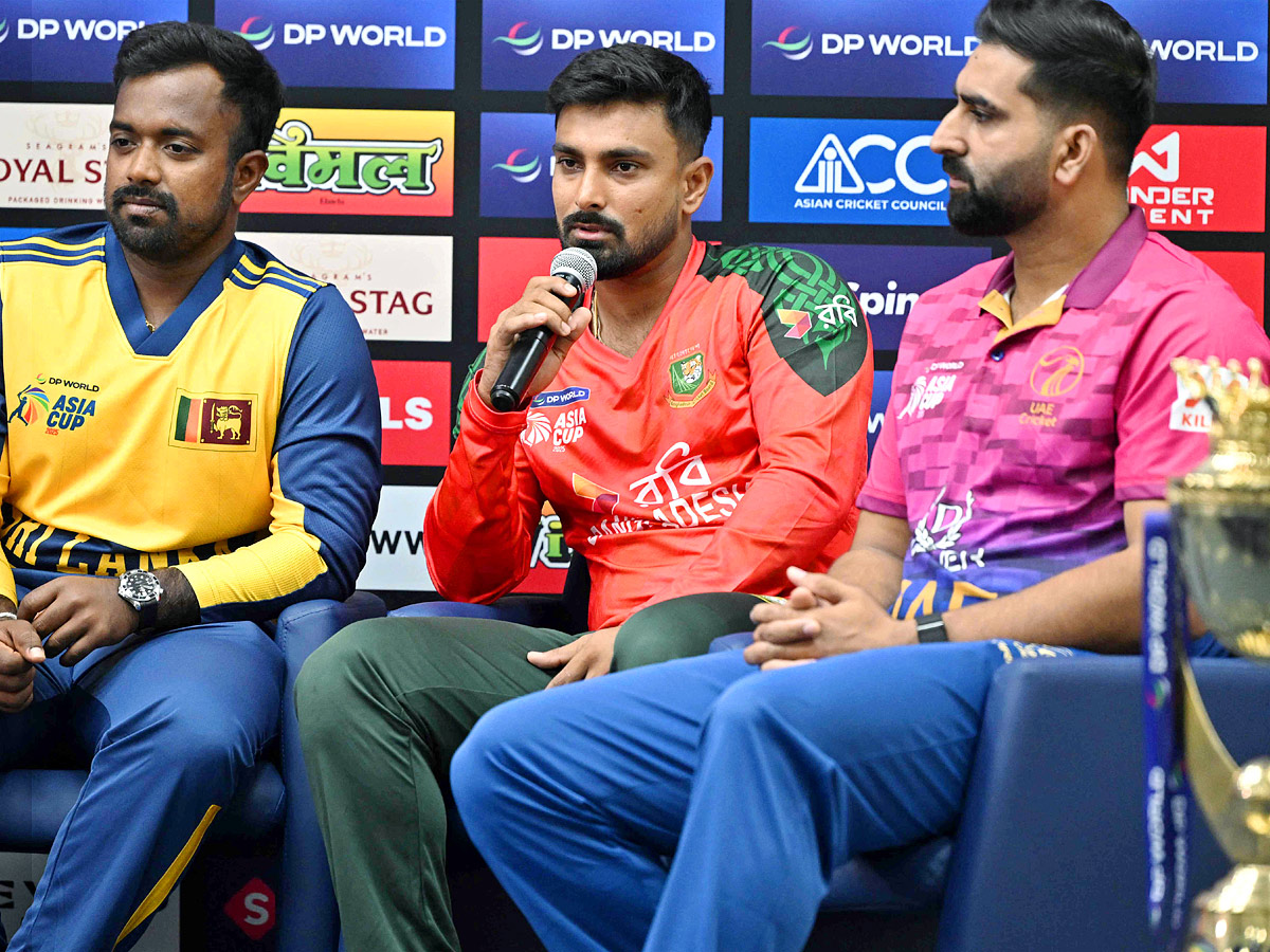 Asia Cup 2025: captains Gather for joint press conference In Dubai Photos13