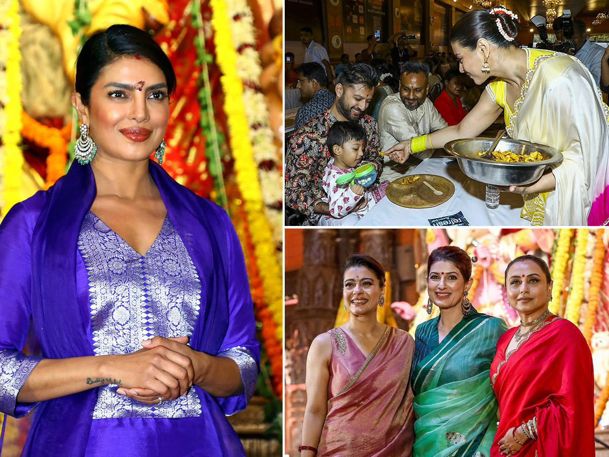 Priyanka Chopra Celebrations Hindu festival of Durga Puja in Mumbai1