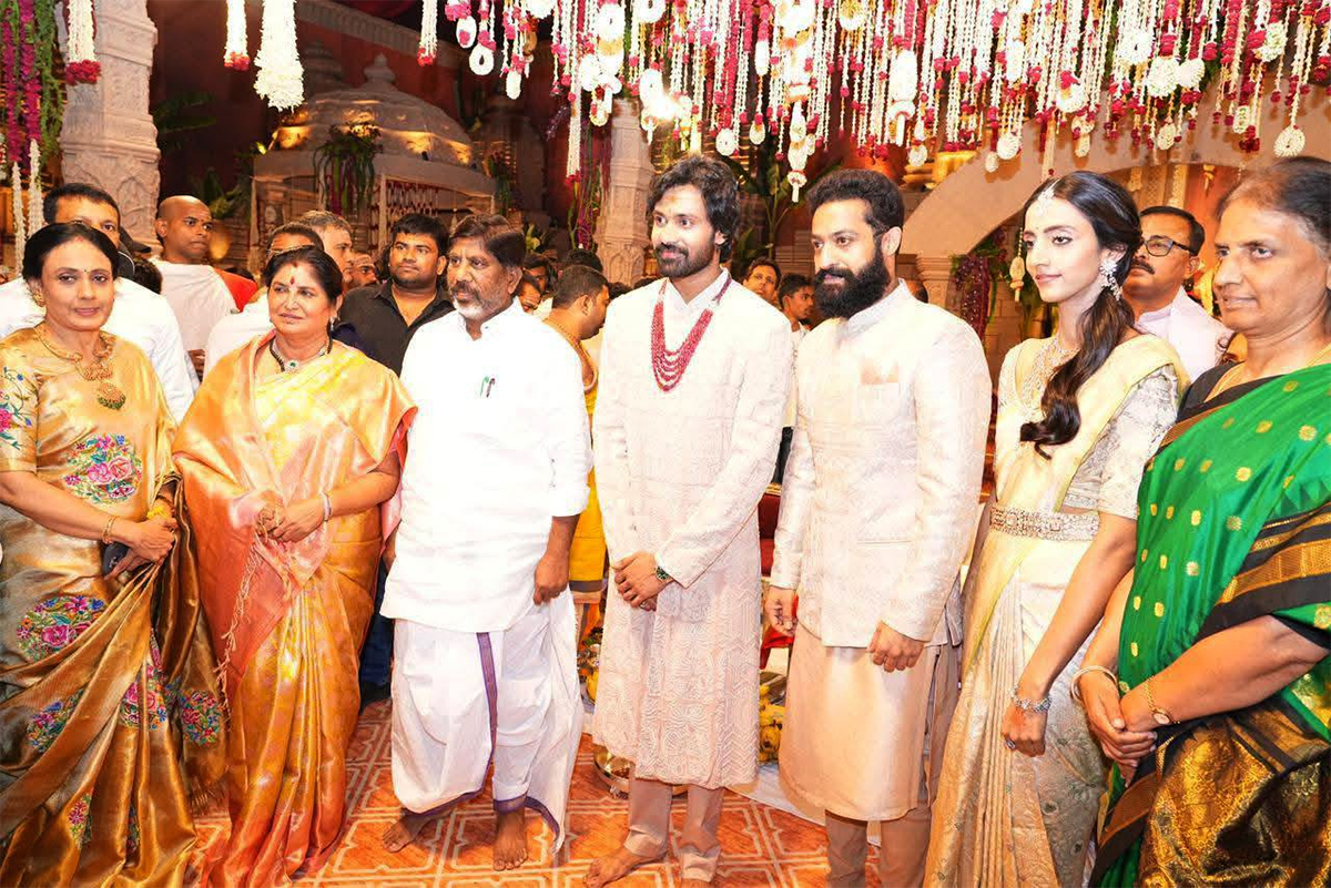 Jr NTR brother in law Narne Nithin wedding Photos16