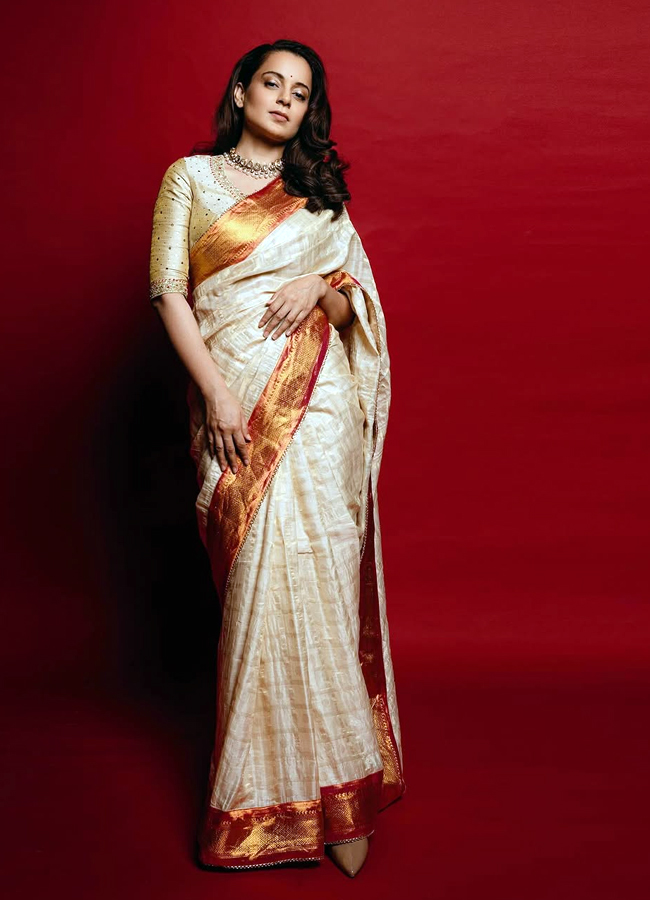 Actress Kangana Ranaut Latest Pictures In Saree Photos13