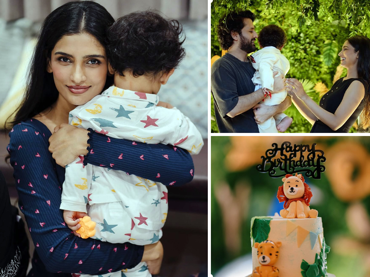 Tollywood Hero Nithiin son 1st birthday celebrations geos viral photos1