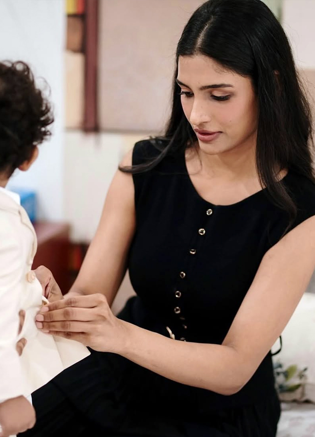 Tollywood Hero Nithiin son 1st birthday celebrations geos viral photos2