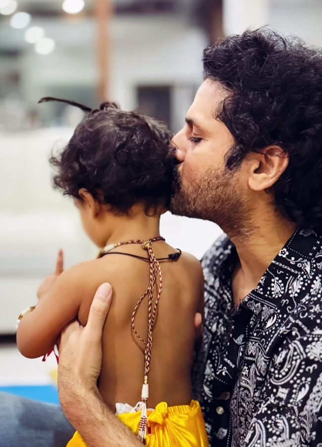Tollywood Hero Nithiin son 1st birthday celebrations geos viral photos11