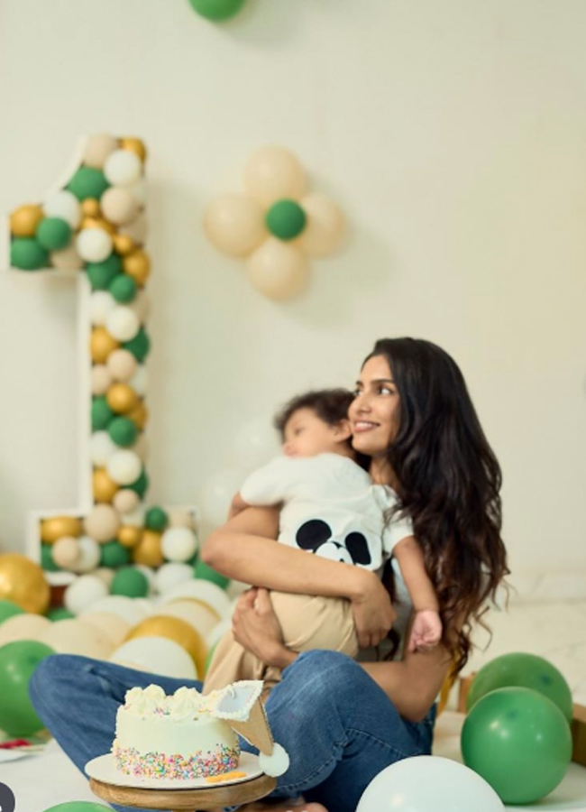 Tollywood Hero Nithiin son 1st birthday celebrations geos viral photos12