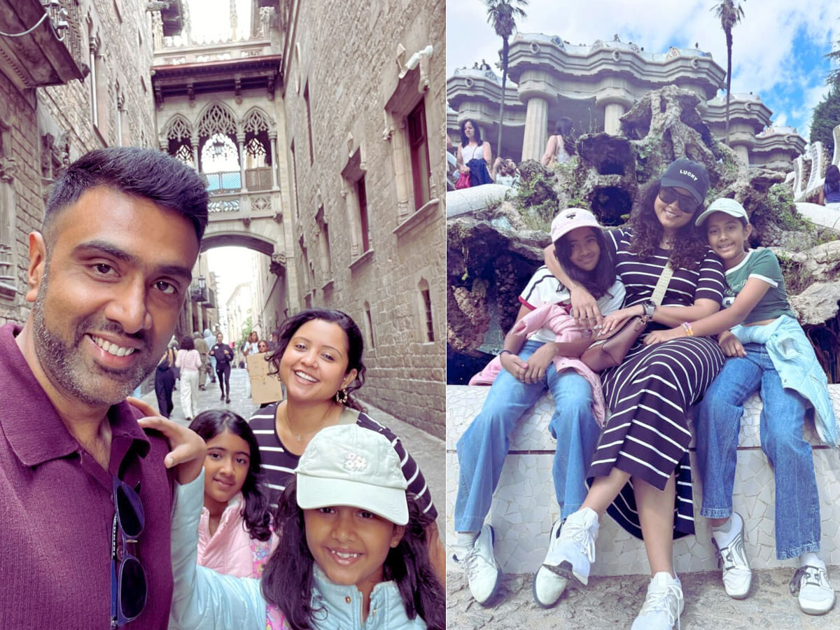 Ravichandran Ashwin enjoying The vacation with his family Photos1