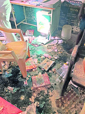పాఠశాలలో విధ్వంసం 1