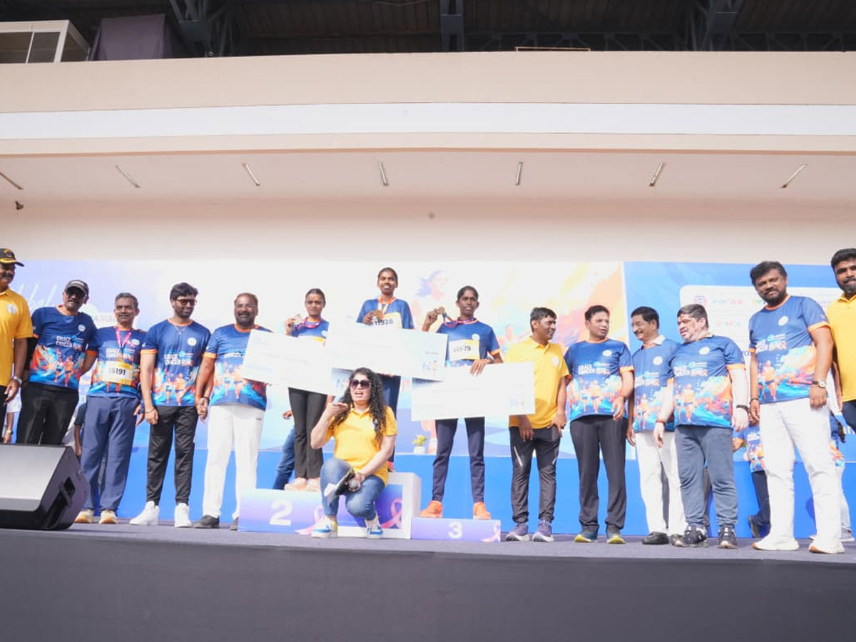 Hyderabad Joins Hands for Cancer Awareness Run 2025 Photos1