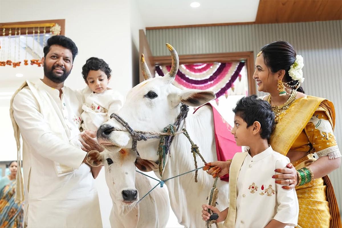 Bigg Boss Fame Anchor Lasya Manjunath New Housewarming Photos7