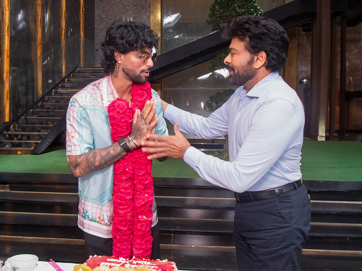 Chiranjeevi Felicitated Young Cricket Sensation Tilak Varma Photos6