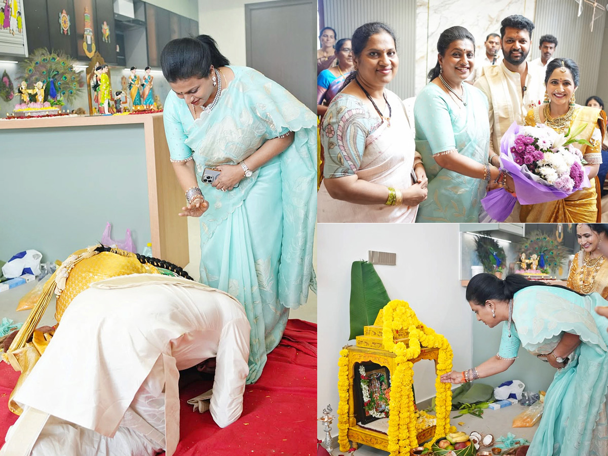 Rk Roja Attends Anchor Lasya House Warming Ceremony Photos1