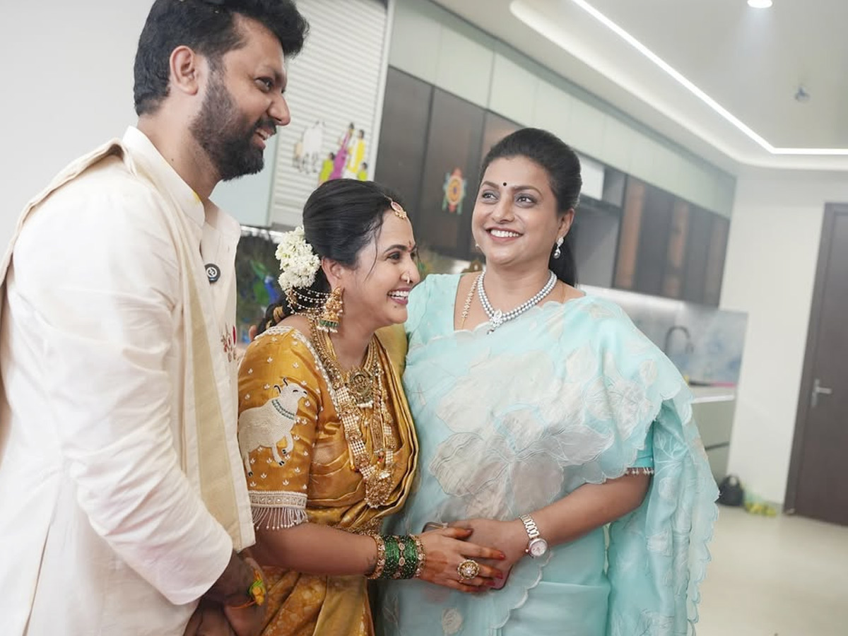Rk Roja Attends Anchor Lasya House Warming Ceremony Photos4