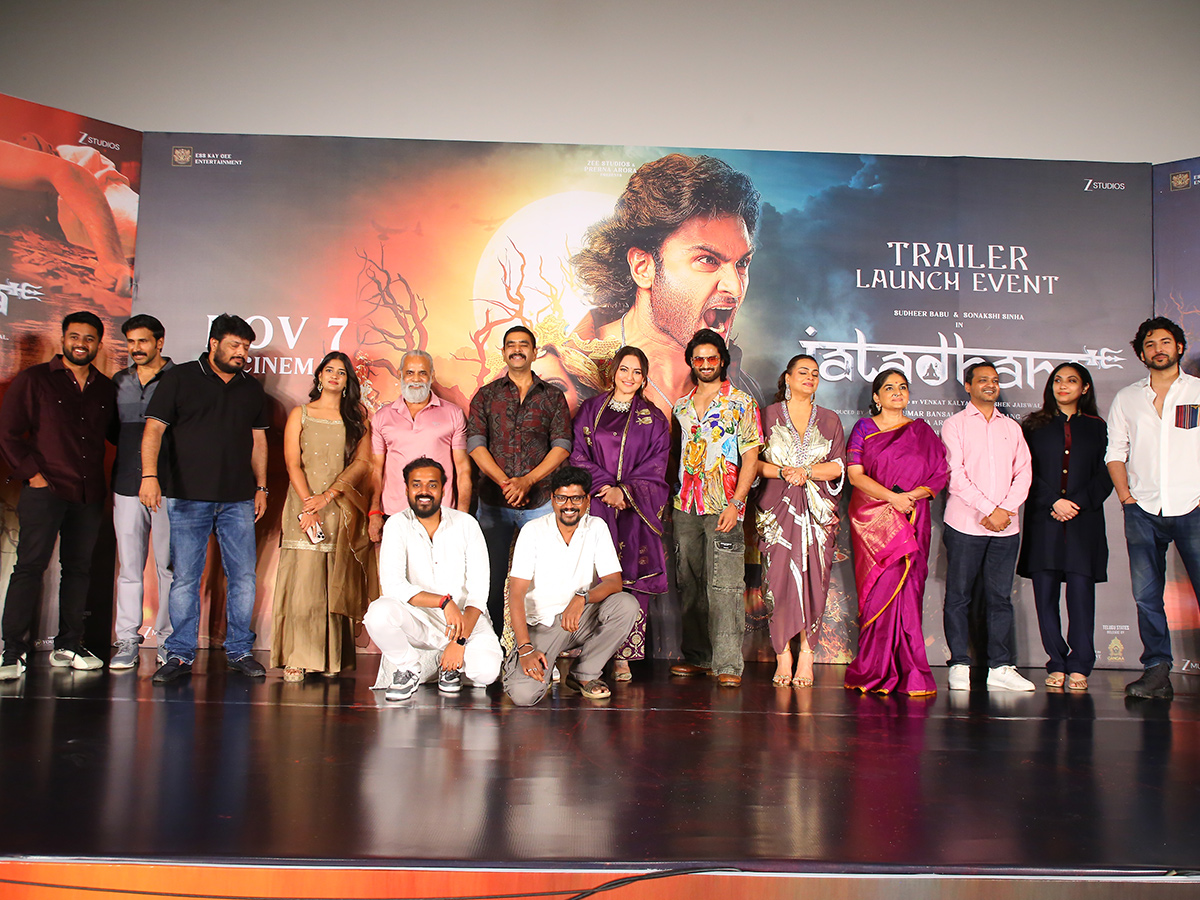 Sonakshi Sinha Jatadhara Movie Trailer Launch Event Photos 12