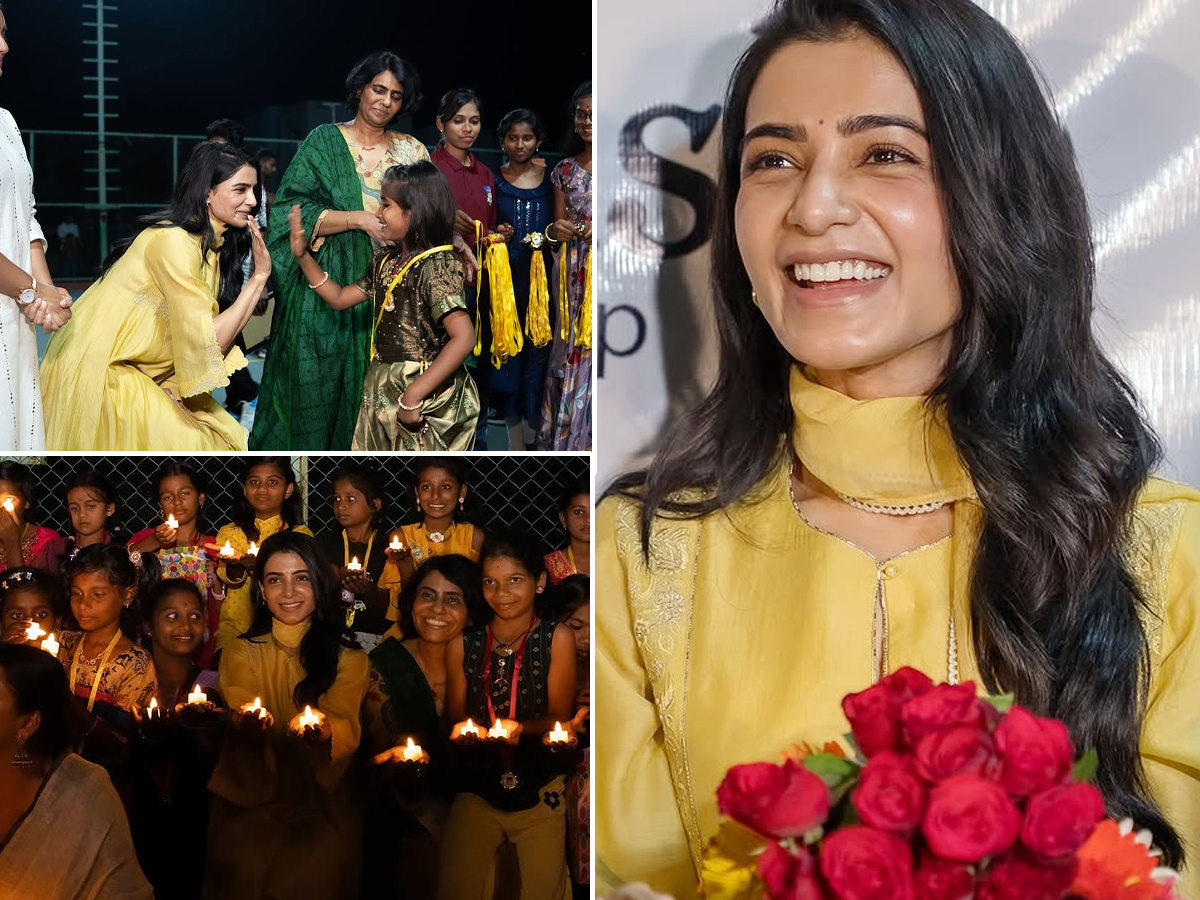 Samantha's Diwali Celebrations with Kids (Photos)1