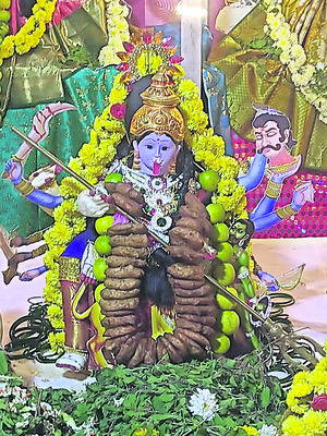 జయ జయ మహిషాసుర మర్దినీ 
1