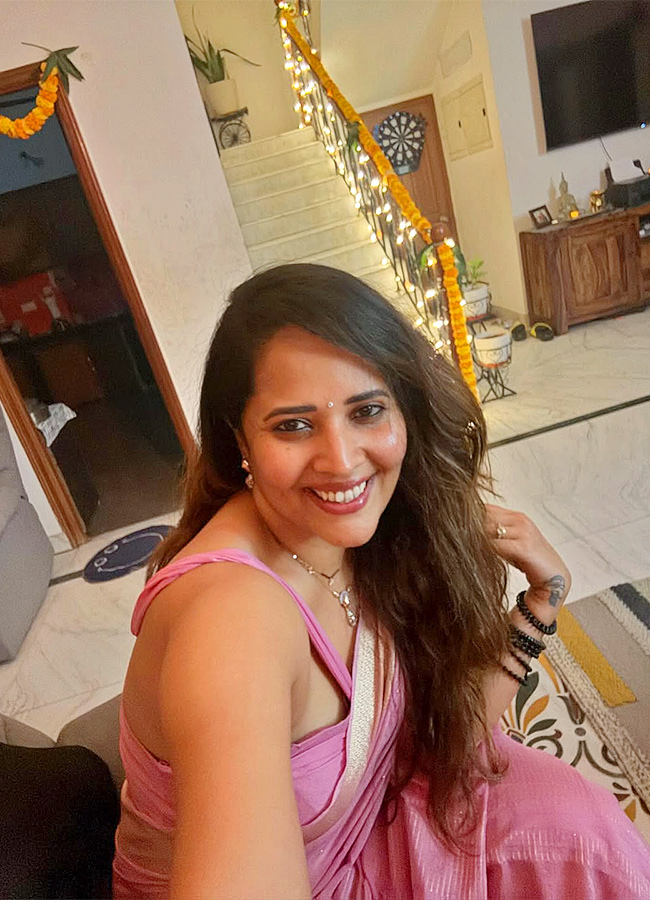 Tollywood Actress Anasuya Bharadwaj Diwali Celebrations 202518