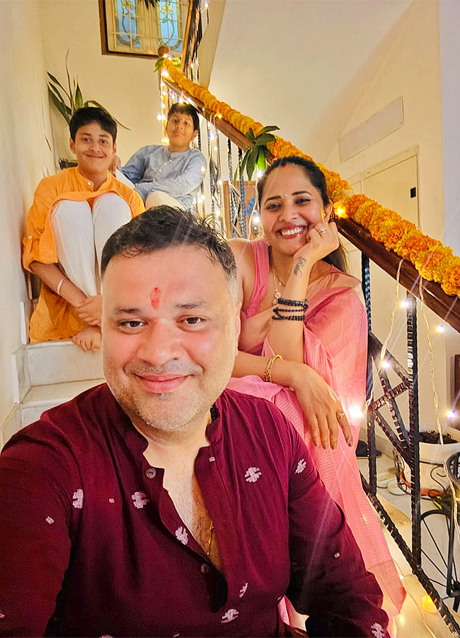Tollywood Actress Anasuya Bharadwaj Diwali Celebrations 20255