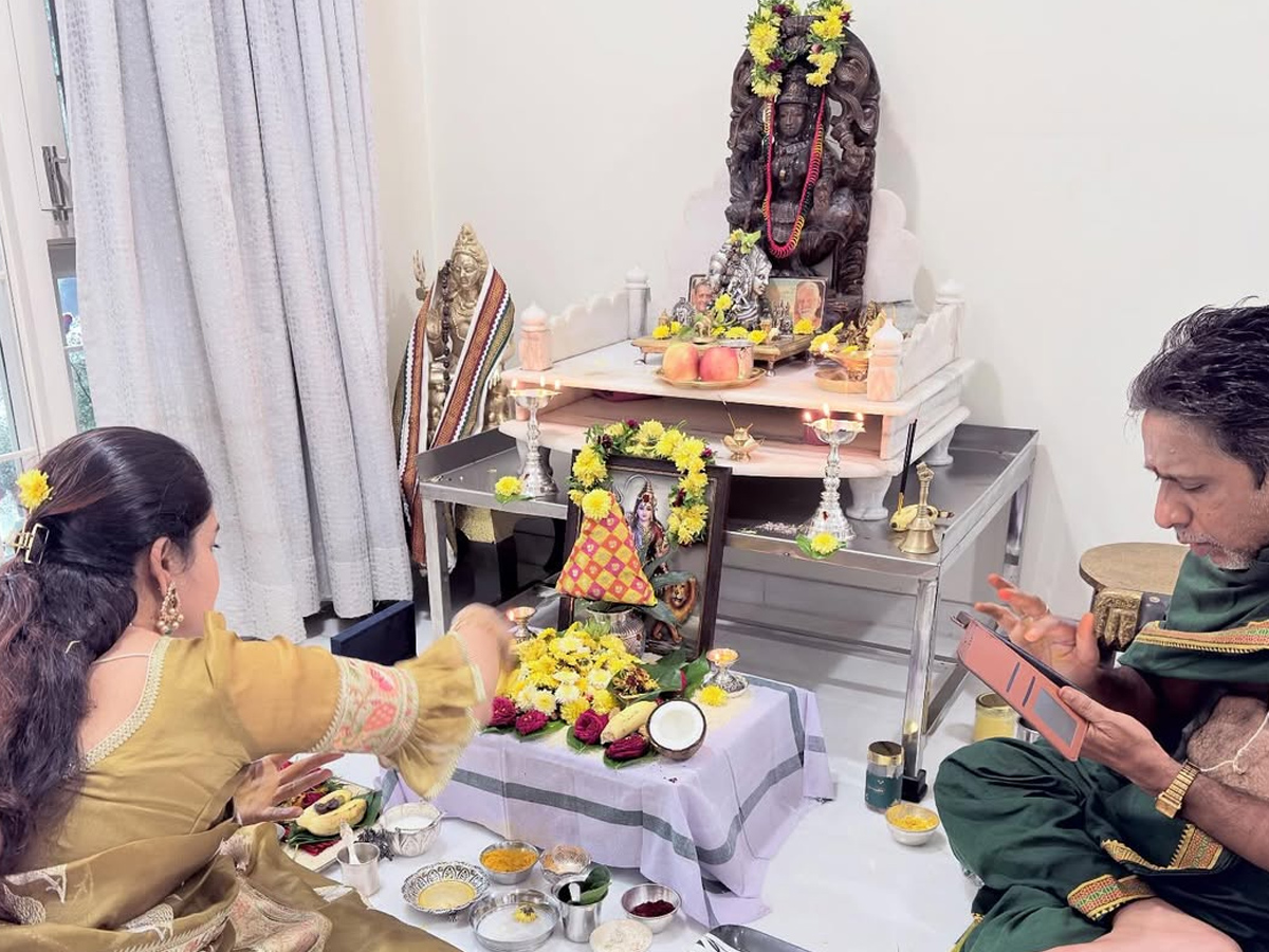 Actress Abhinaya Celebrates First Diwali with Family Photos7
