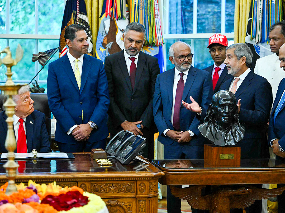 Diwali celebration in the Oval Office at the White House18