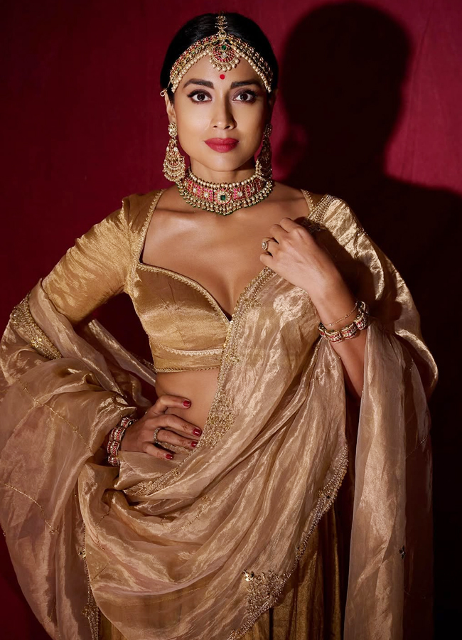 Heroine Shriya's Diwali look is a feast for the eyes! (Photos)12
