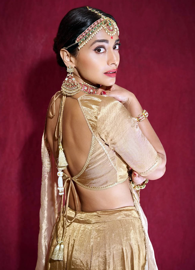 Heroine Shriya's Diwali look is a feast for the eyes! (Photos)3