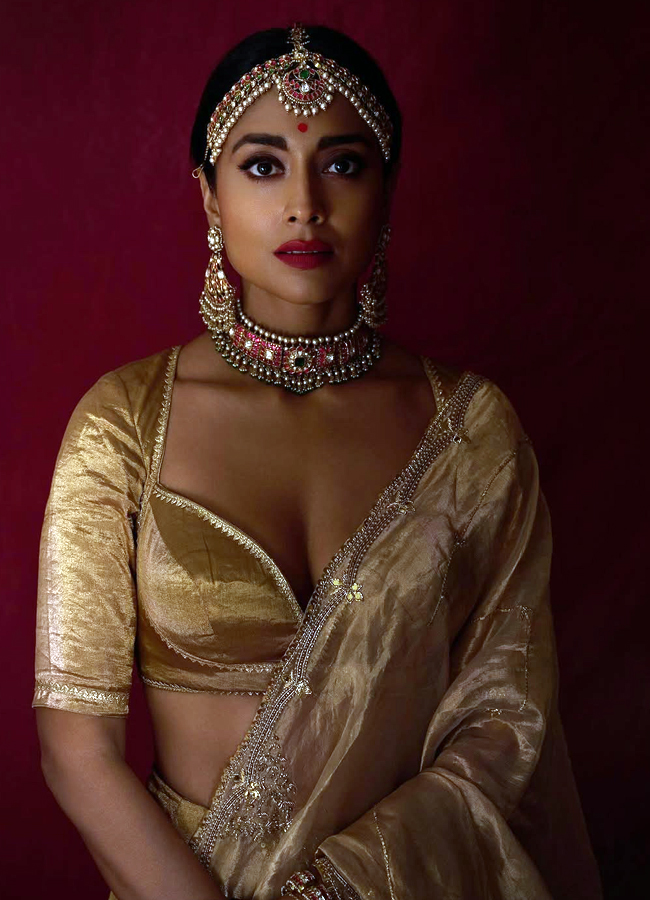 Heroine Shriya's Diwali look is a feast for the eyes! (Photos)6