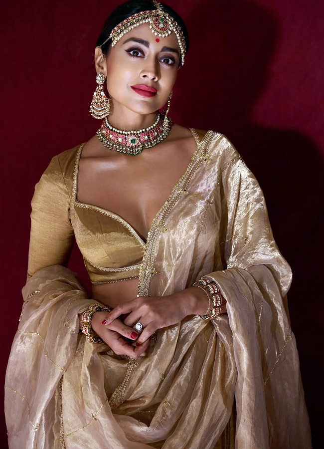 Heroine Shriya's Diwali look is a feast for the eyes! (Photos)8