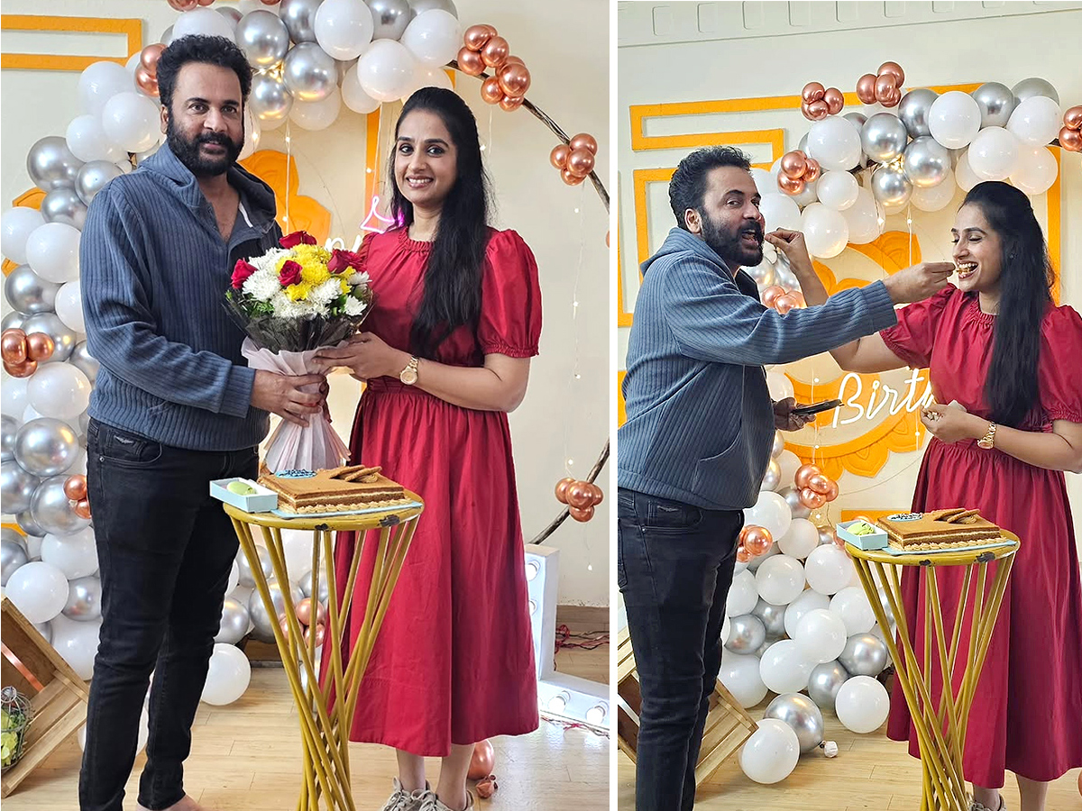 హీరోయిన్‌ లయ బర్త్‌డే సెలబ్రేషన్స్‌ (ఫోటోలు) | Tollywood Actress Laya ...