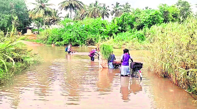 పాలారు నదిలో నీటి ఉధృతి1