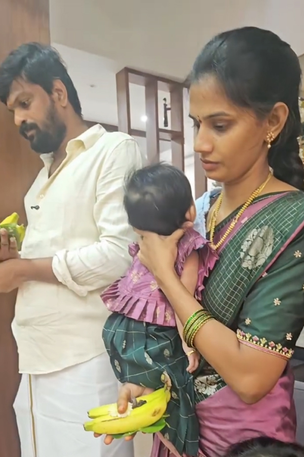 బిగ్‌బాస్ ఆదిరెడ్డి కూతురి బారసాల వేడుక (ఫొటోలు) | Bigg Boss Adi Reddy ...