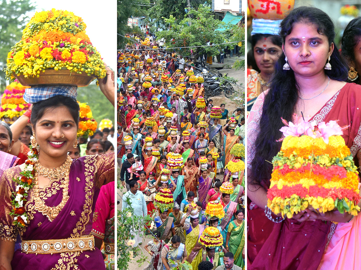 Nethakani Caste People Grandly Celebrates Diwali Bathukamma Photos1