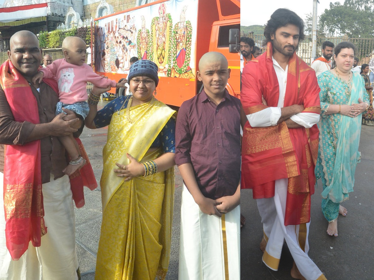 Hero Sudheer Babu And Balagam Director Venu Visits Tirumala Temple PHotos1