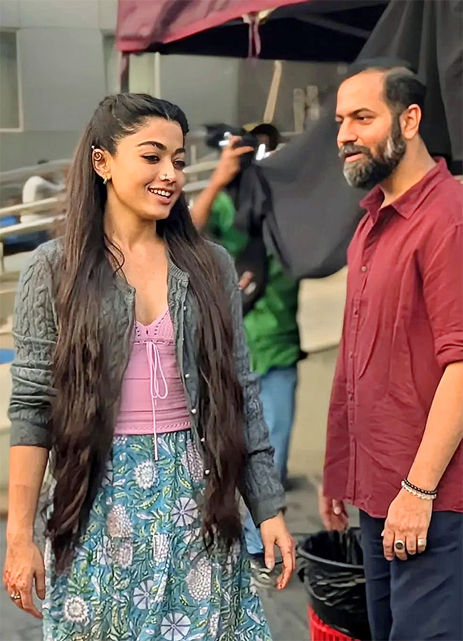Actress Rashmika Mandanna At Thama Movie Working Stills HD10