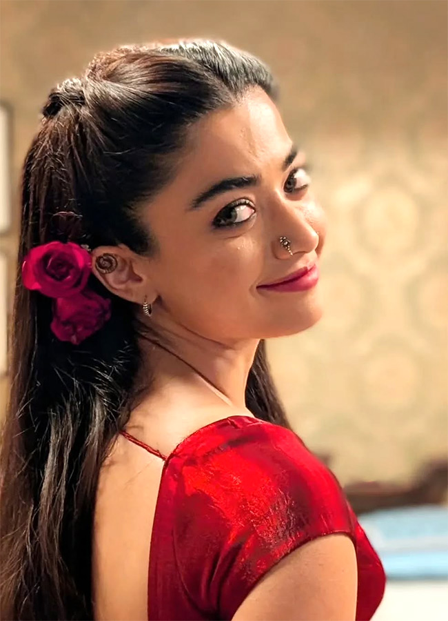 Actress Rashmika Mandanna At Thama Movie Working Stills HD2