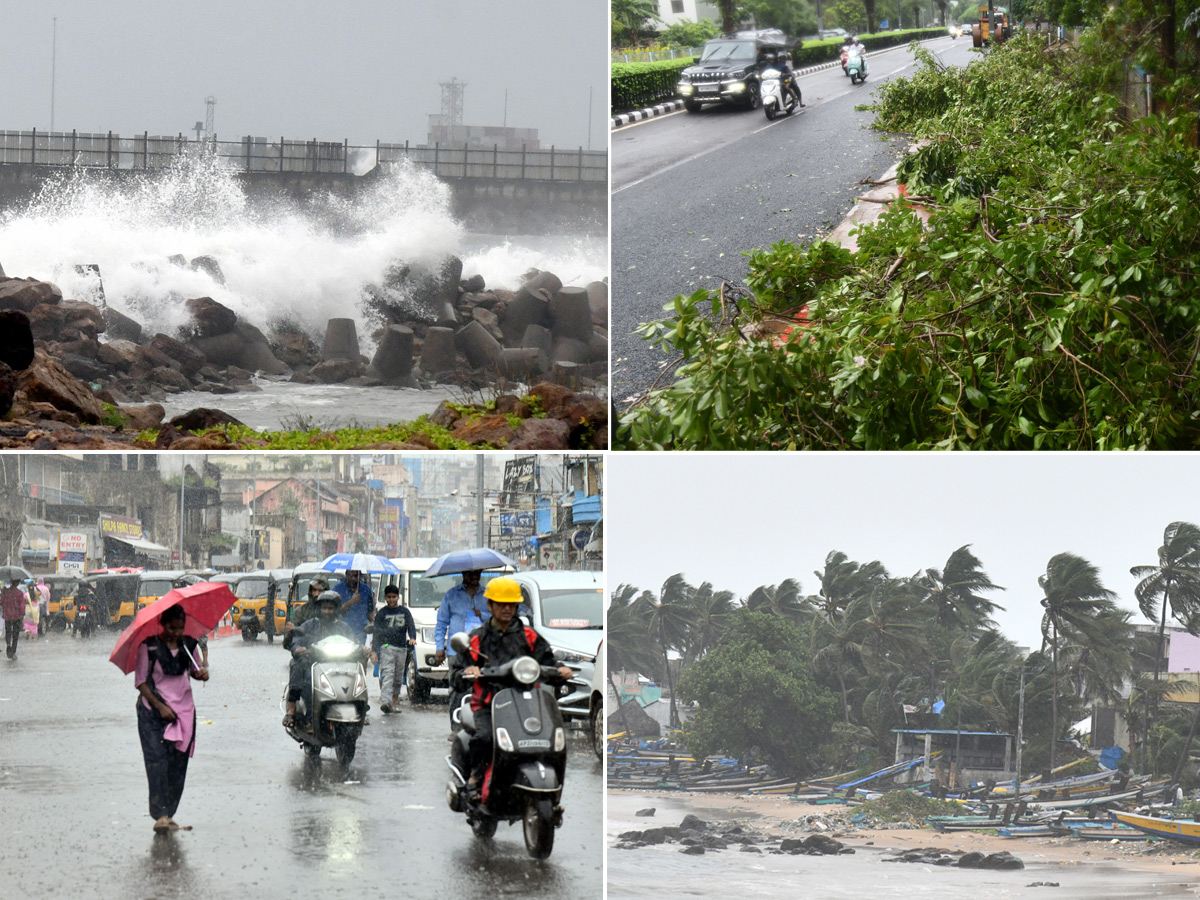 Cyclone Montha : Heavy Rainfall in Visakhapatnam Photos1