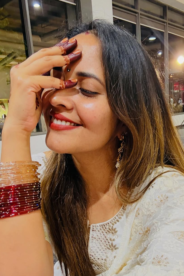Anchor Anasuya Bharadwaj Enjoys At Her cousin sister Daughters wedding Photos13