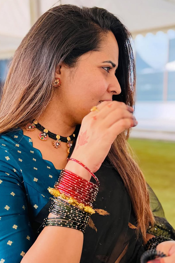 Anchor Anasuya Bharadwaj Enjoys At Her cousin sister Daughters wedding Photos19